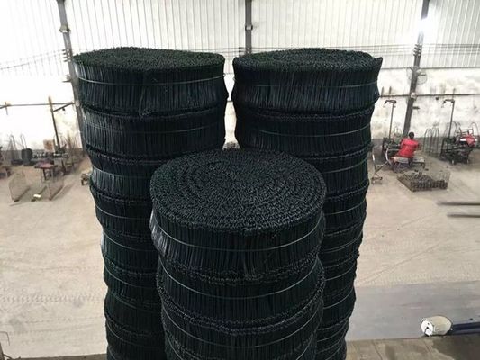 Galvanised Double Loop Q195 BWG16 Black Binding Wire