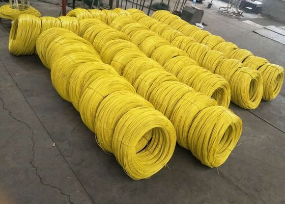 Yellow Green 3.5lbs BWG8 Q235 PVC Coated Tie Wire