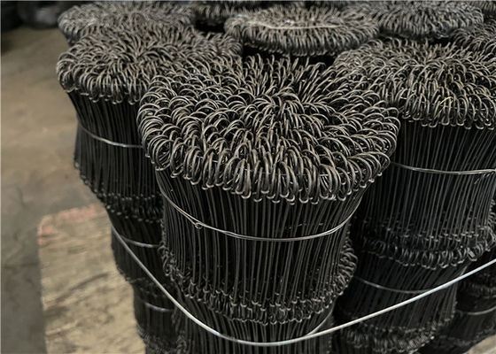 17 Ga Q195 Low Carbon Steel Double Loop Rebar Tie Wire 1000pcs / Bundle