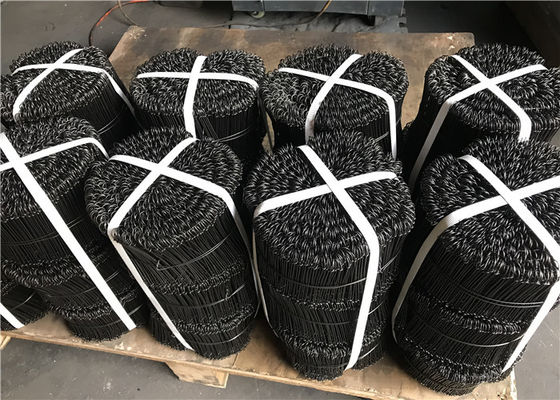 Fixing Building Reinforcement Black Annealed Binding Wire 1.6mm Double Hole Buckle